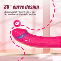 Vibrating Dildo 10 Modes Realistic Silicone G Spot Massager Waterproof