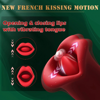 Licking Sucking Vibrator Clit Sucker Dildo G-spot Massager Sex Toys for Women