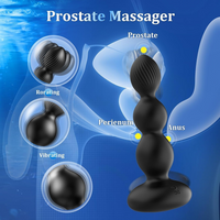 Swing Anal Plug Vibrator Prostate Massager Silicone Rechargeable Waterproof