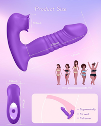 Wearable G-Spot Clitoral Vibrator 9 Modes Remote Control USB Rechargeable