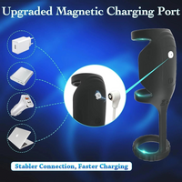 Vibrating Penis Sleeve Ring 10 Modes Silicone Penis Extender Magnetic Charging