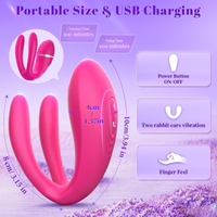 Wearable Vibrator G-Spot Clit Massager 10 Modes Silicone Waterproof