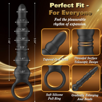 Anal Plug Prostate Massager 12 Modes Thrusting Vibrator Magnetic USB for Men