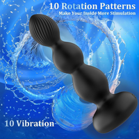 Swing Anal Plug Vibrator Prostate Massager Silicone Rechargeable Waterproof