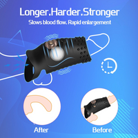 Vibrating Cock Ring 10 Modes Penis Sleeve Silicone G-Spot Massager