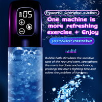 Electric Vacuum Pump 5 Suction Levels Pressure Display IPX7 Rechargeable for Men
