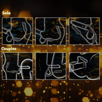 Vibrating Penis Ring Prostate Massager 10 Modes Remote Control Waterproof