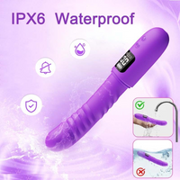 Thrusting Plug Massager Dual Motor 4 Modes 10 Vibration Silicone Rechargeable