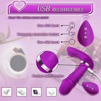 Wearable Vibrator G-Spot Clitoral Massager 7 Modes Heating Remote Control