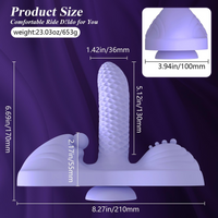 Personal Massager 3 Motors 20 Modes Heating Remote Suction Cup for Women