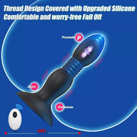 Thrusting Vibrator 10 Modes Remote Control Silicone Suction Cup for Women