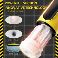 AutomaticMasturbator Thrusting Vibrator 7Modes One Touch Burst USB Rechargeable