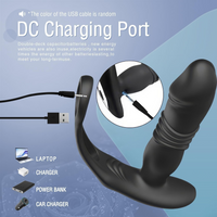 Anal Vibrator 12 Modes Dual Motors L-Shaped Silicone Prostate Massager