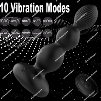 Rotating Anal Vibrator Silicone Prostate Massager Anal Plug USB Rechargeable