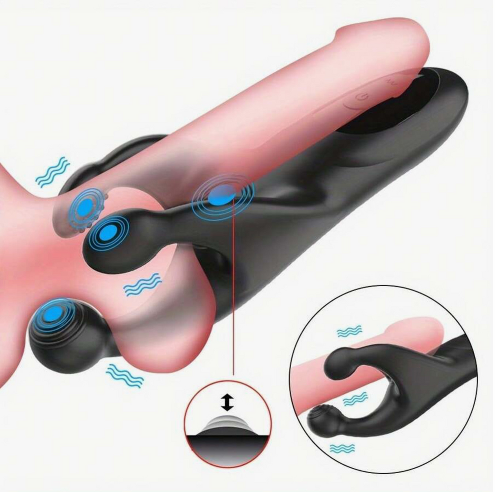 Male Masturbator 10 Flapping 10 Vibration Modes Silicone Penis Stroker