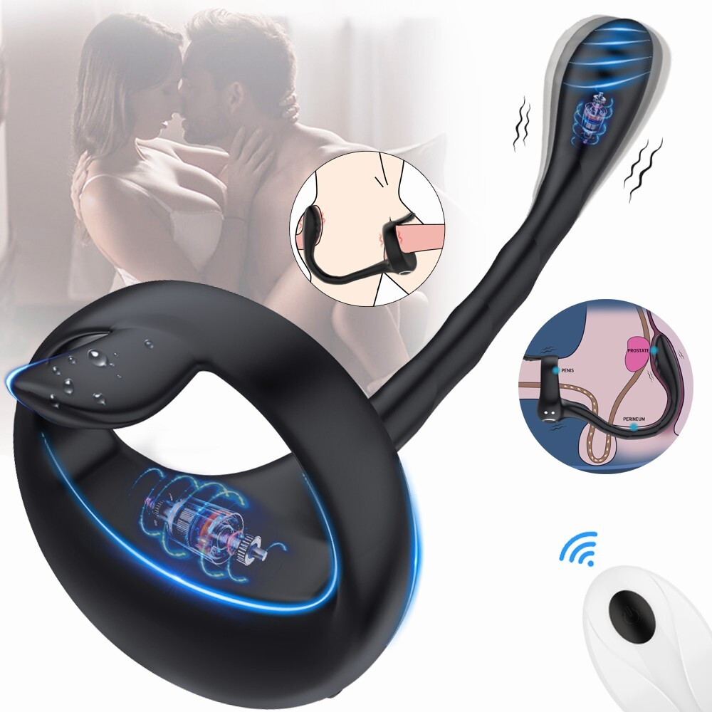 Taint Teaser Vibrator 10 Modes Silicone Remote Control IPX6 Rechargeable