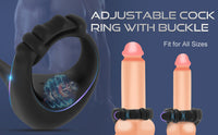 Adjustable Prostate Massager Penis Vibrator Cock Ring