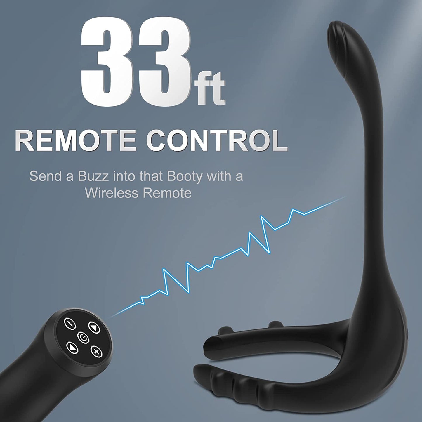 Adjustable Prostate Massager Penis Vibrator Cock Ring